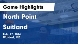 North Point  vs Suitland  Game Highlights - Feb. 27, 2024
