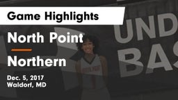 North Point  vs Northern Game Highlights - Dec. 5, 2017