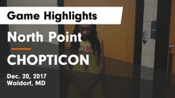 North Point  vs CHOPTICON Game Highlights - Dec. 20, 2017