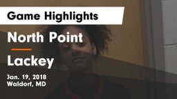 North Point  vs Lackey  Game Highlights - Jan. 19, 2018