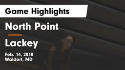 North Point  vs Lackey  Game Highlights - Feb. 14, 2018