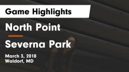 North Point  vs Severna Park  Game Highlights - March 3, 2018