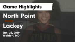 North Point  vs Lackey  Game Highlights - Jan. 25, 2019
