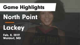 North Point  vs Lackey  Game Highlights - Feb. 8, 2019