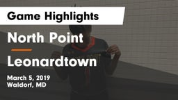North Point  vs Leonardtown  Game Highlights - March 5, 2019