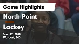 North Point  vs Lackey  Game Highlights - Jan. 17, 2020