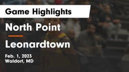 North Point  vs Leonardtown  Game Highlights - Feb. 1, 2023
