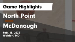 North Point  vs McDonough Game Highlights - Feb. 15, 2023