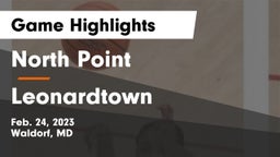 North Point  vs Leonardtown  Game Highlights - Feb. 24, 2023