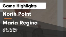 North Point  vs Maria Regina Game Highlights - Dec. 16, 2023