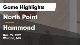 North Point  vs Hammond Game Highlights - Dec. 29, 2023
