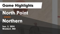 North Point  vs Northern  Game Highlights - Jan. 3, 2024