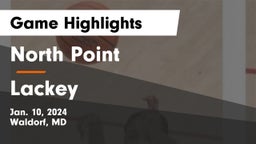 North Point  vs Lackey Game Highlights - Jan. 10, 2024