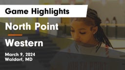 North Point  vs Western Game Highlights - March 9, 2024