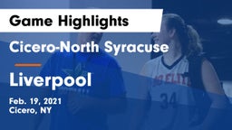 Cicero-North Syracuse  vs Liverpool  Game Highlights - Feb. 19, 2021
