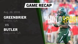 Recap: Greenbrier  vs. Butler  2016