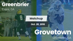 Matchup: Greenbrier High vs. Grovetown  2016