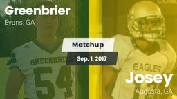 Matchup: Greenbrier High vs. Josey  2017