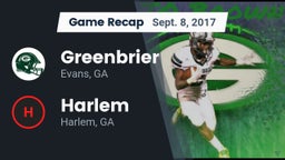Recap: Greenbrier  vs. Harlem  2017