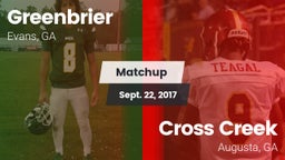 Matchup: Greenbrier High vs. Cross Creek  2017