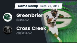 Recap: Greenbrier  vs. Cross Creek  2017