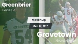 Matchup: Greenbrier High vs. Grovetown  2017