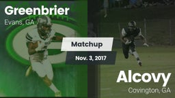 Matchup: Greenbrier High vs. Alcovy  2017