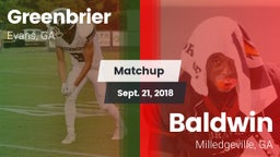 Matchup: Greenbrier High vs. Baldwin  2018