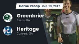 Recap: Greenbrier  vs. Heritage  2017