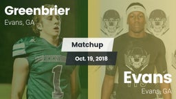 Matchup: Greenbrier High vs. Evans  2018