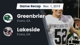 Recap: Greenbrier  vs. Lakeside  2019