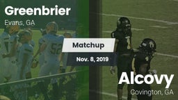 Matchup: Greenbrier High vs. Alcovy  2019