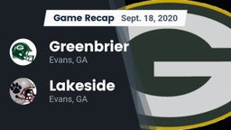 Recap: Greenbrier  vs. Lakeside  2020