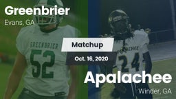 Matchup: Greenbrier High vs. Apalachee  2020