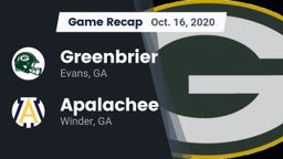 Recap: Greenbrier  vs. Apalachee  2020