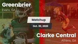 Matchup: Greenbrier High vs. Clarke Central  2020