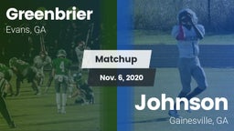 Matchup: Greenbrier High vs. Johnson  2020