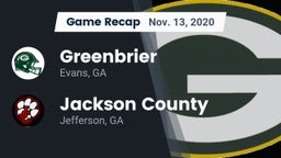 Recap: Greenbrier  vs. Jackson County  2020