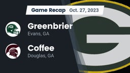 Recap: Greenbrier  vs. Coffee  2023
