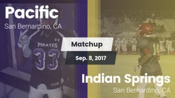 Matchup: Pacific  vs. Indian Springs  2017