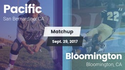 Matchup: Pacific  vs. Bloomington  2017