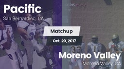 Matchup: Pacific  vs. Moreno Valley  2017