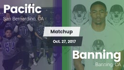 Matchup: Pacific  vs. Banning  2017