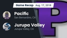 Recap: Pacific  vs. Jurupa Valley  2018