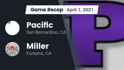 Recap: Pacific  vs. Miller  2021