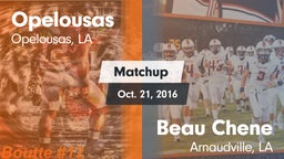 Matchup: Opelousas High vs. Beau Chene  2016