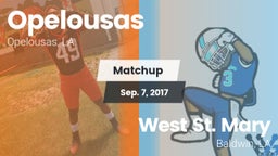Matchup: Opelousas High vs. West St. Mary  2017