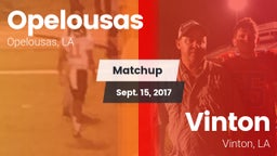 Matchup: Opelousas High vs. Vinton  2017