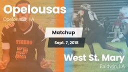 Matchup: Opelousas High vs. West St. Mary  2018