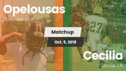 Matchup: Opelousas High vs. Cecilia  2018